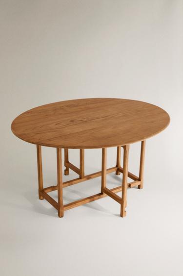 TABLE OVALE PLIABLE - Beige clair de Zara - Image 1
