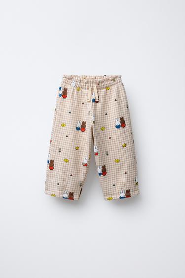 PANTALON EN MOLLETON MIFFY™ MERCIS BV © - Écru de Zara
