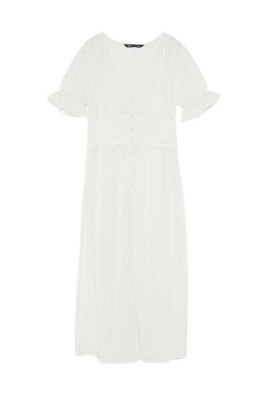 OPENWORK EMBROIDERY DRESS