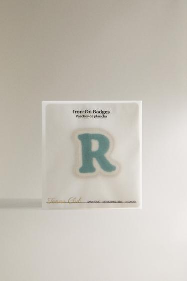 THERMO-ADHESIVE LETTER R PATCH - Blue by Zara - Image 4