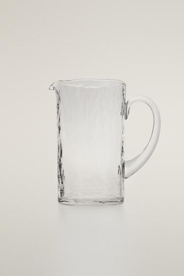 HAMMERED GLASS JUG - Transparent by Zara - Image 0