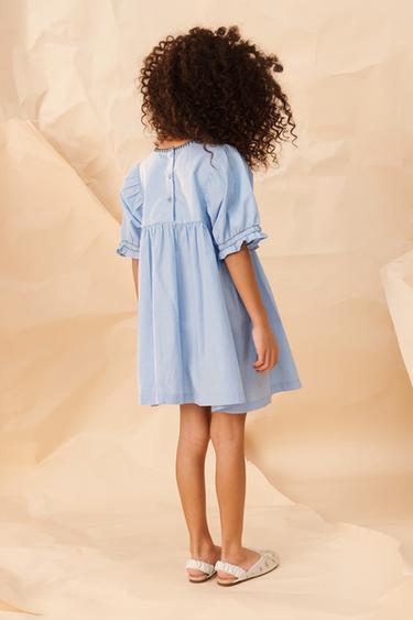LIMITED EDITION EMBROIDERED FLORAL DRESS - Bluish by Zara - Image 2