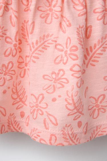 T-SHIRT À BRETELLES FLEURS - Mandarine de Zara - Image 3