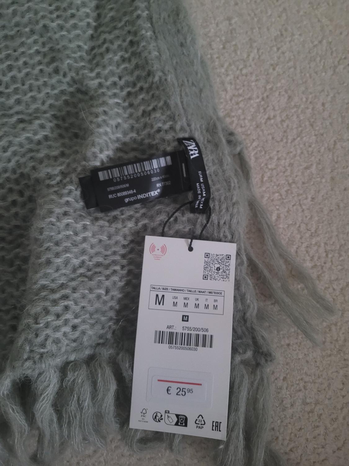 OPEN KNIT ALPACA BLEND SCARF - Image 3