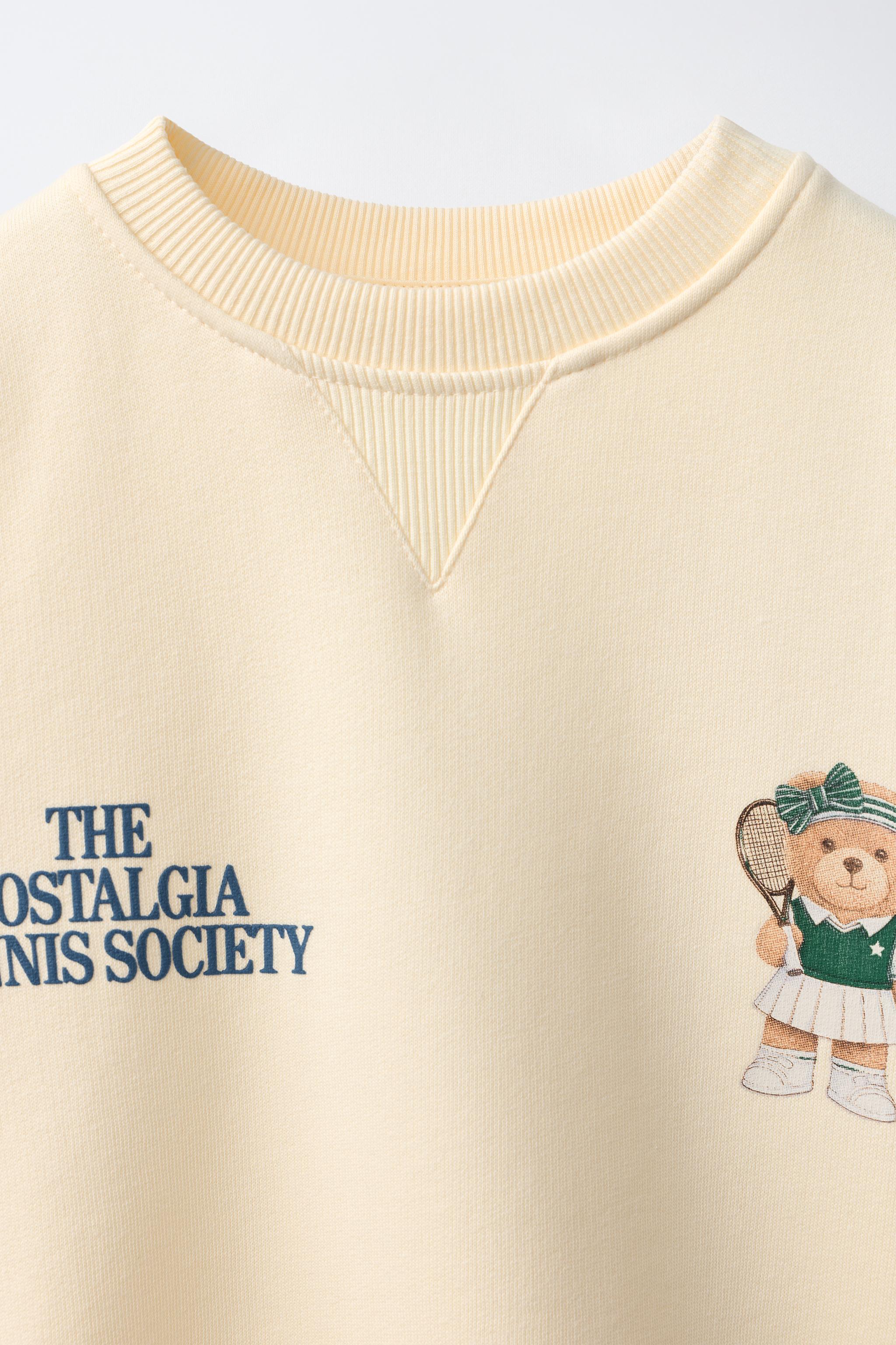 TEDDY BEAR PRINT SWEATSHIRT