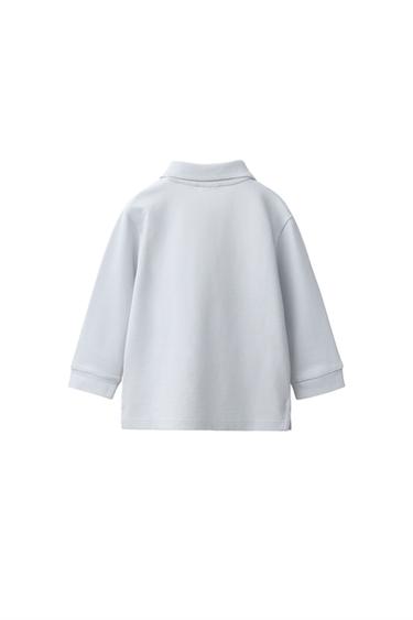 SOLID PIQUÉ POLO SHIRT — Light blue 2