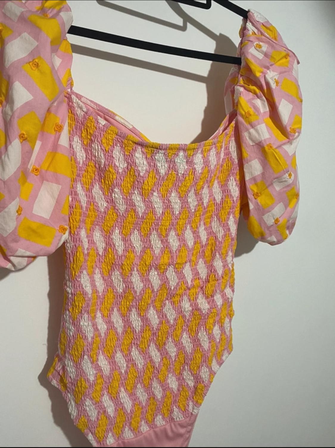PRINTED POPLIN BODYSUIT - Image 2