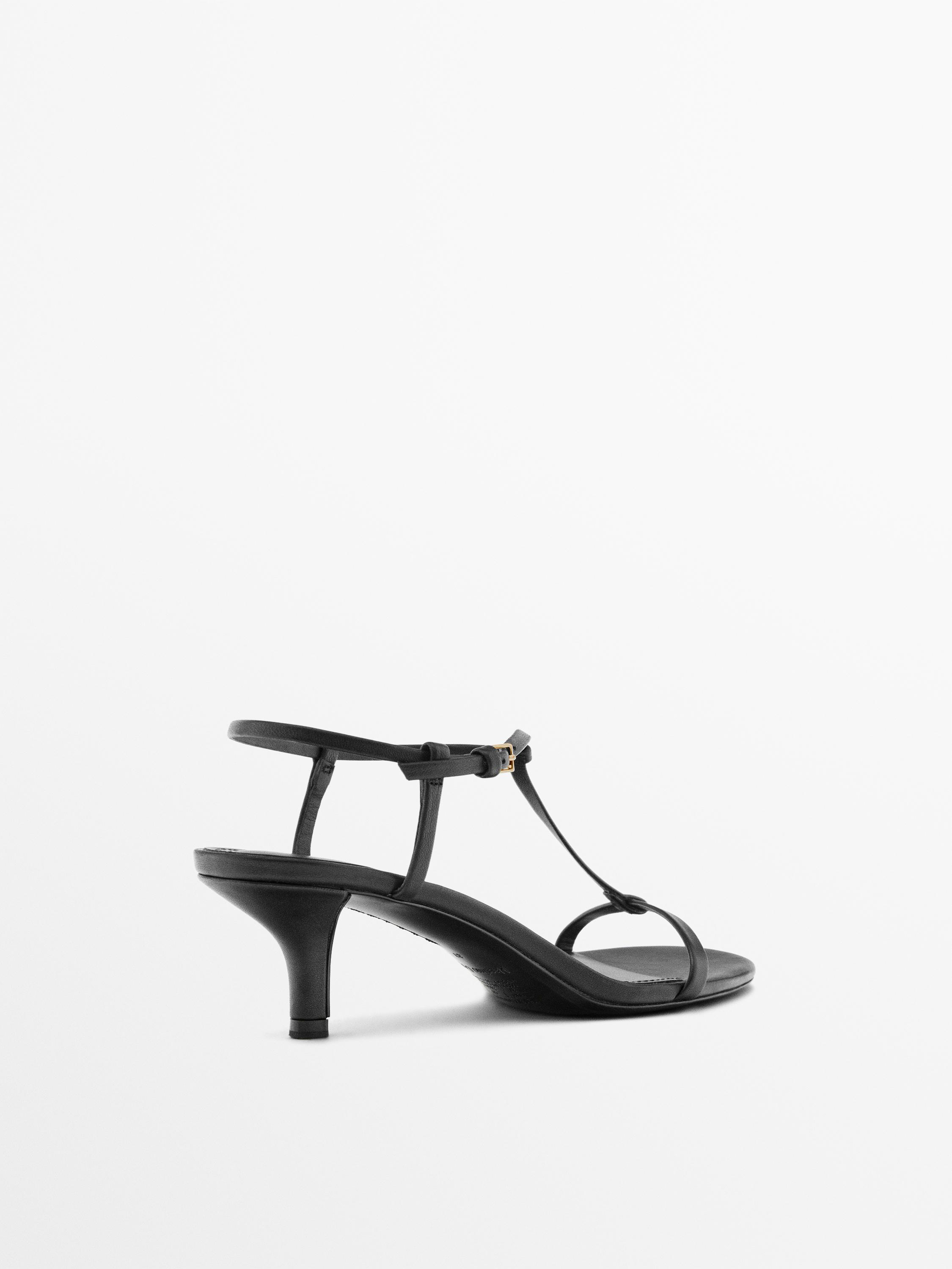 Strappy mid-heel sandals