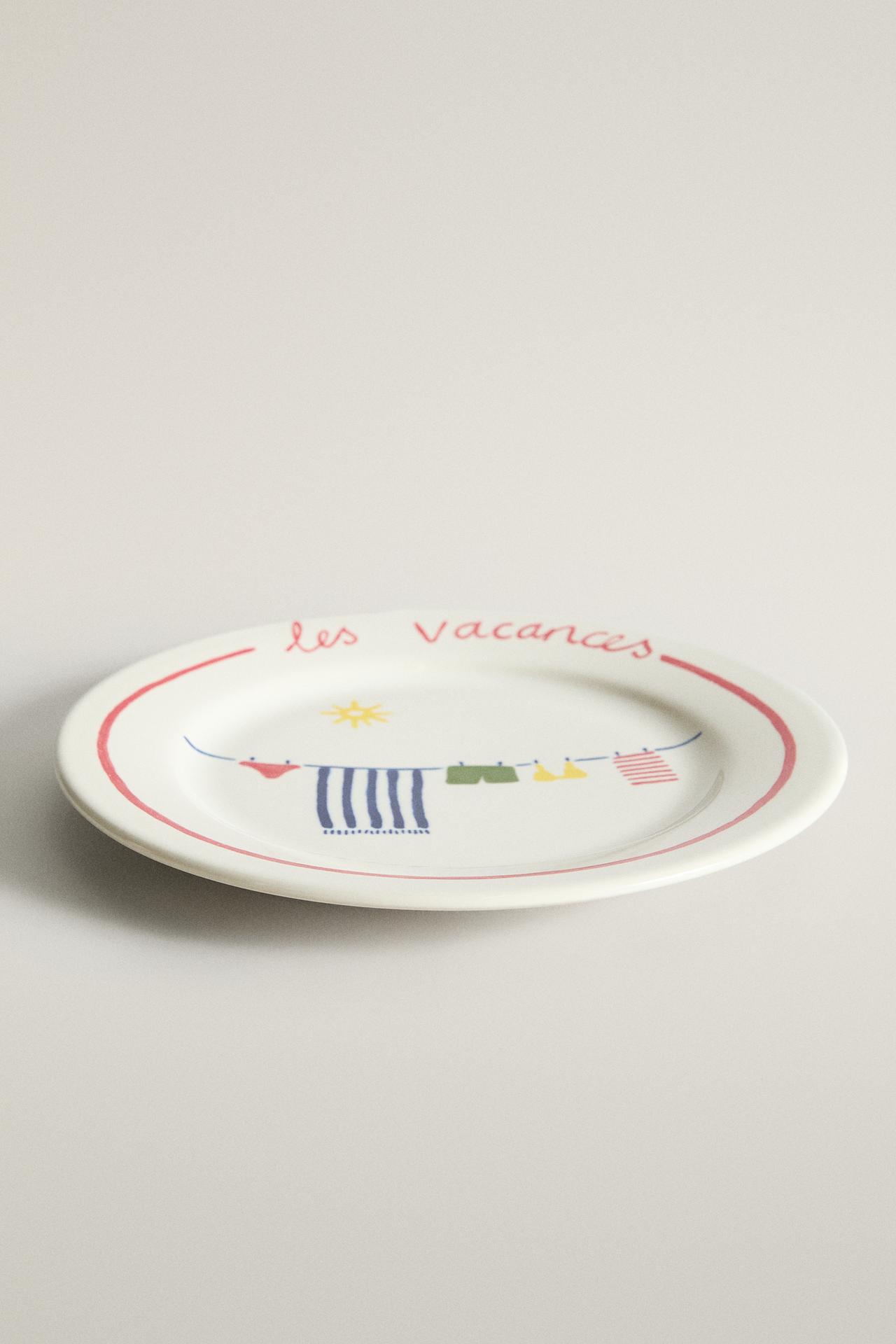 SUMMER DESSERT PLATE | DIEGO NINE — Red