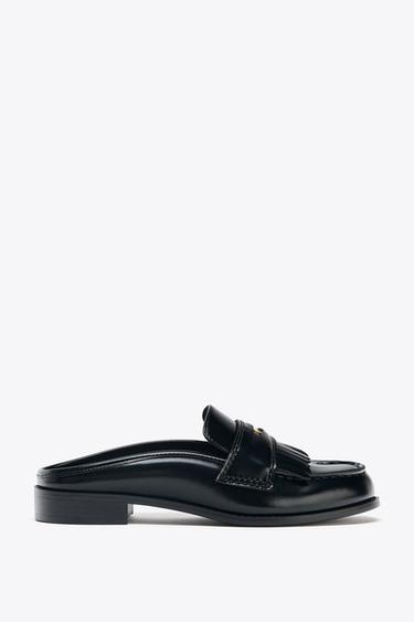 청키 뮬 로퍼 - Zara 블랙