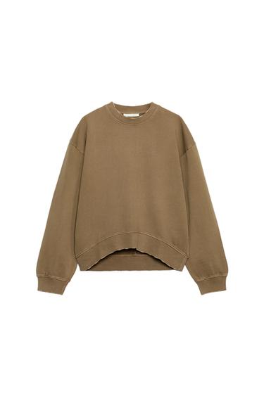 SUDADERA EFECTO LAVADO - Topo de Zara
