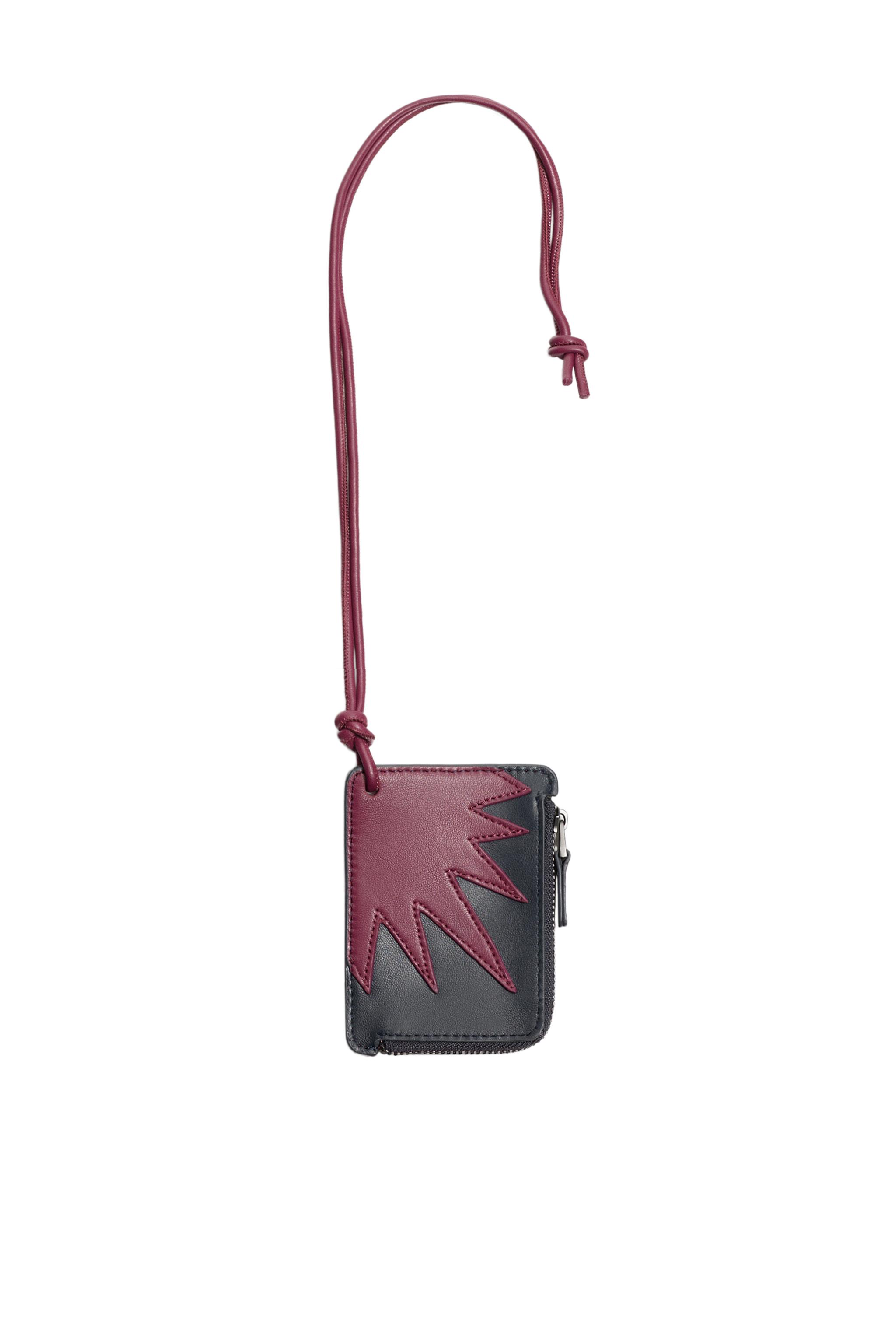 LEATHER PENDANT CARD HOLDER SAMUEL DE SABOIA X ZARA - Fuchsia