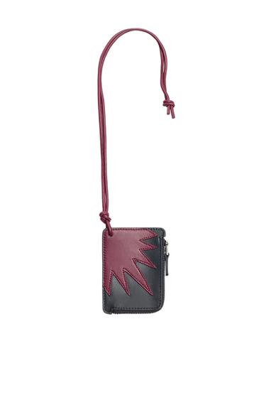 LEATHER PENDANT CARD HOLDER SAMUEL DE SABOIA X ZARA - Fuchsia by Zara