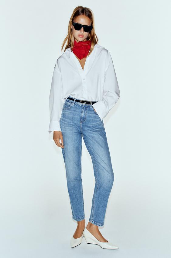 BASIC POPLIN SHIRT - White by Zara - Image 0