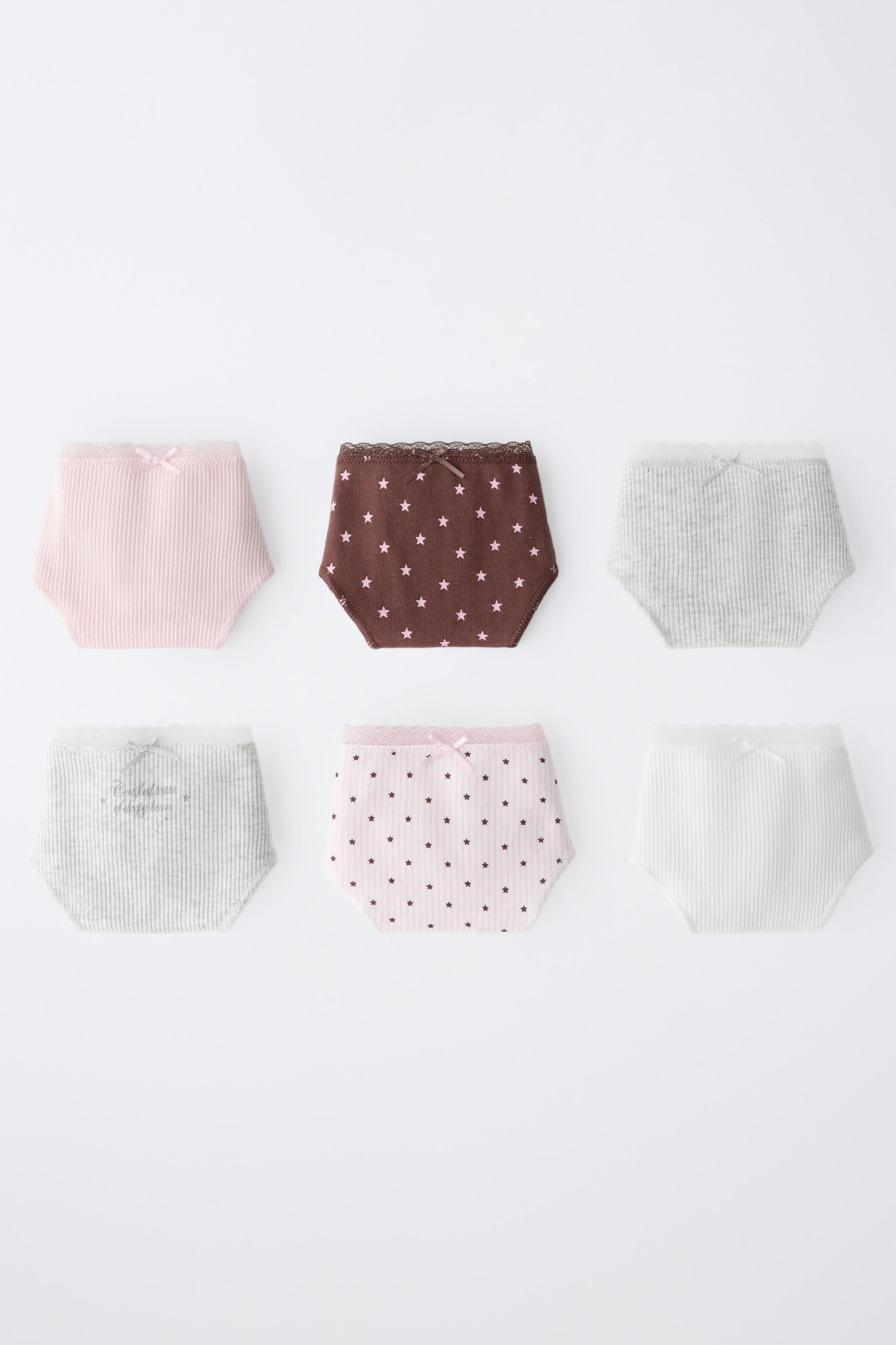 AGES 6-14 / 6-PACK STAR PRINT BRIEFS