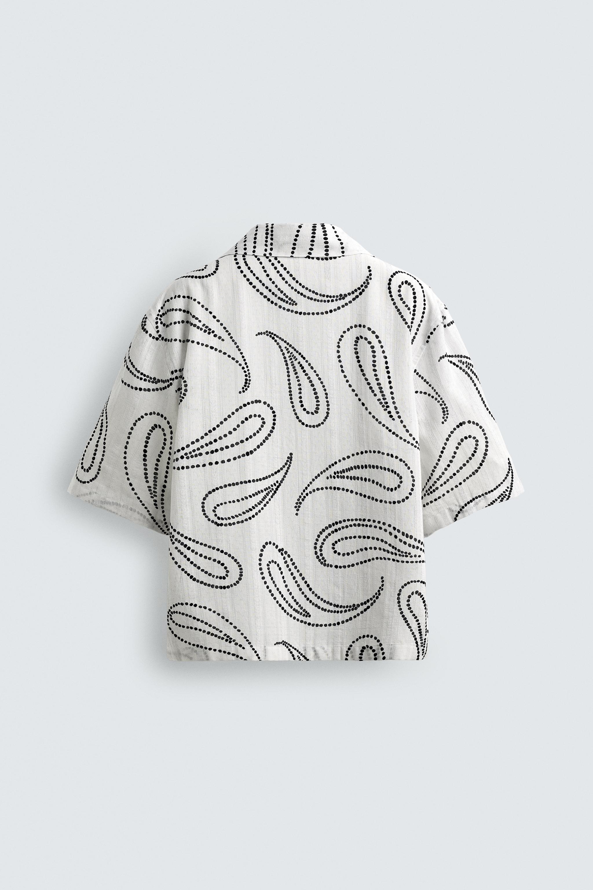 PAISLEY JACQUARD SHIRT - White | ZARA United States