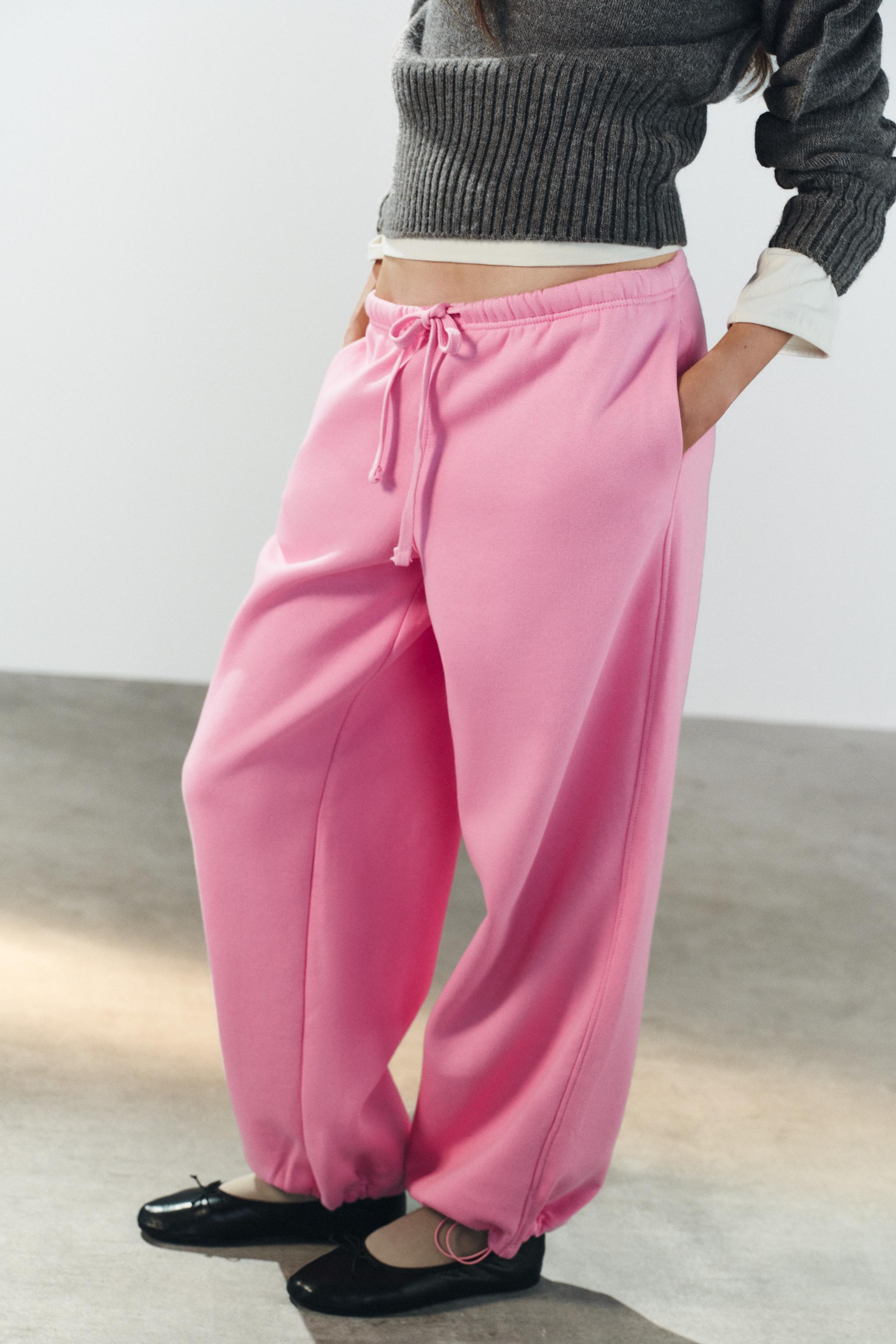 BASIC STRAIGHT SWEAT PANTS WITH ADJUSTABLE HEM - thumbnail 9
