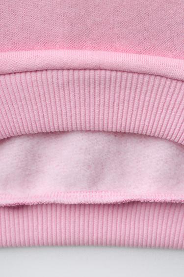 PRINTED SWEATSHIRT - Pastel pink by Zara - Image 3