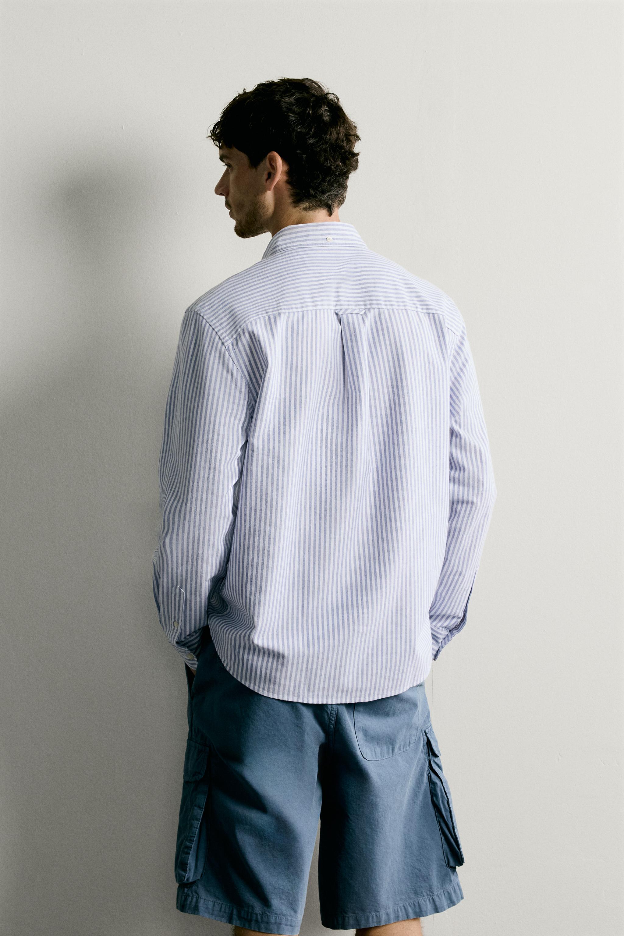 REGULAR FIT TEXTURED OXFORD SHIRT