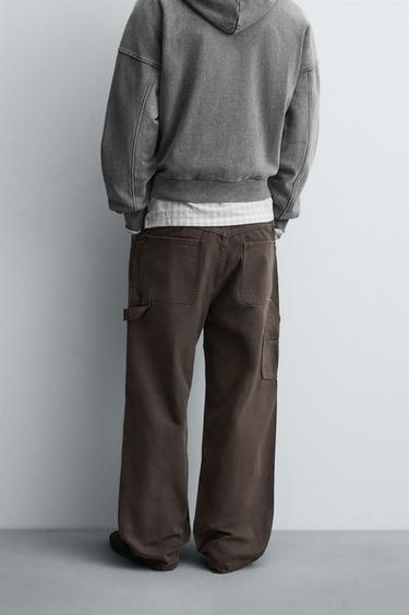 PANTALON CARPENTIER ÉCLABoussURES - Marron de Zara - Image 2