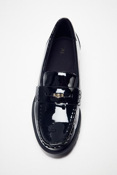 Zara PENNY LOAFERS - Black