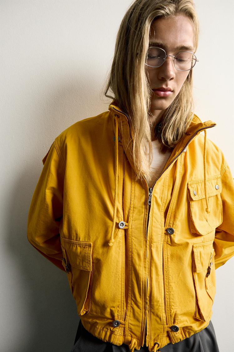 Chaqueta de corte cropped utilitaria 5