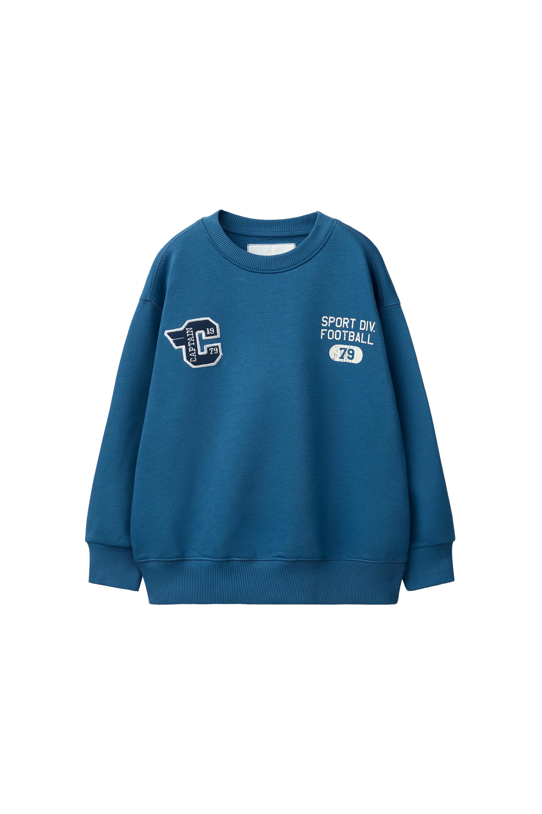TEXT JOGGING SWEATSHIRT - Bluish | ZARA United States