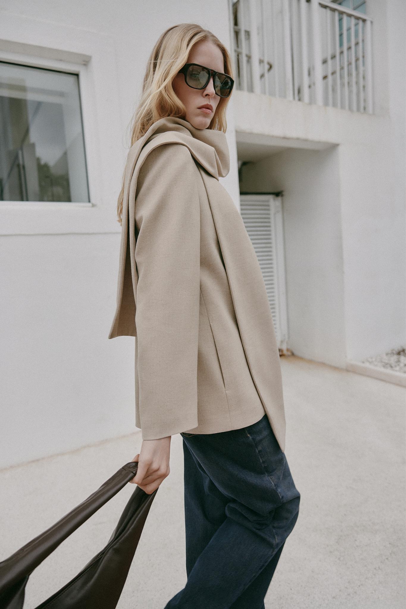DRAPE YAKA BLAZER - Görsel 3