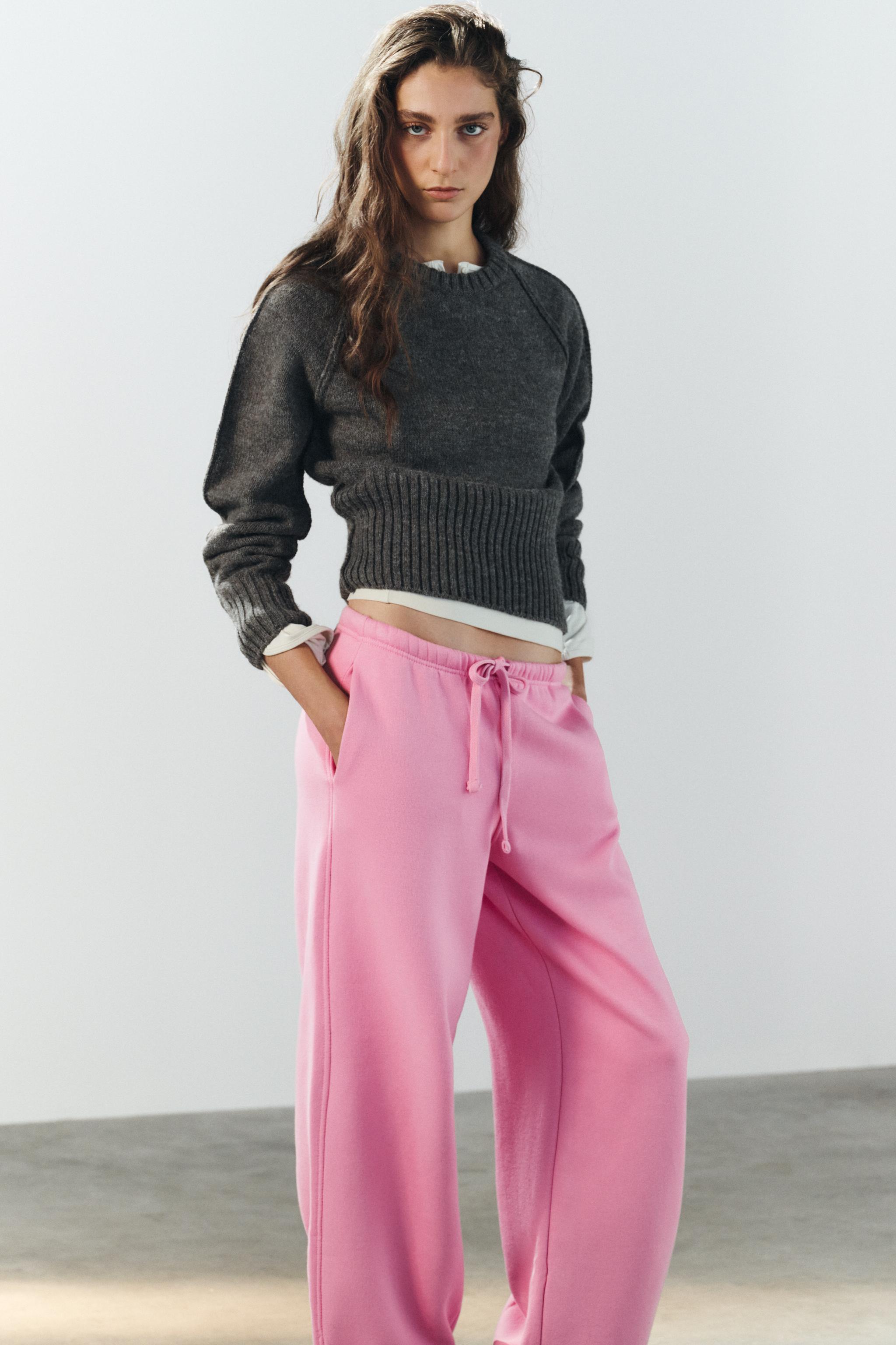 BASIC STRAIGHT SWEAT PANTS WITH ADJUSTABLE HEM - thumbnail 8