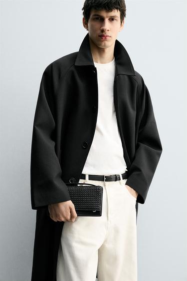 CARTERA XL TRENZADA - Negro de Zara - Imagen 0