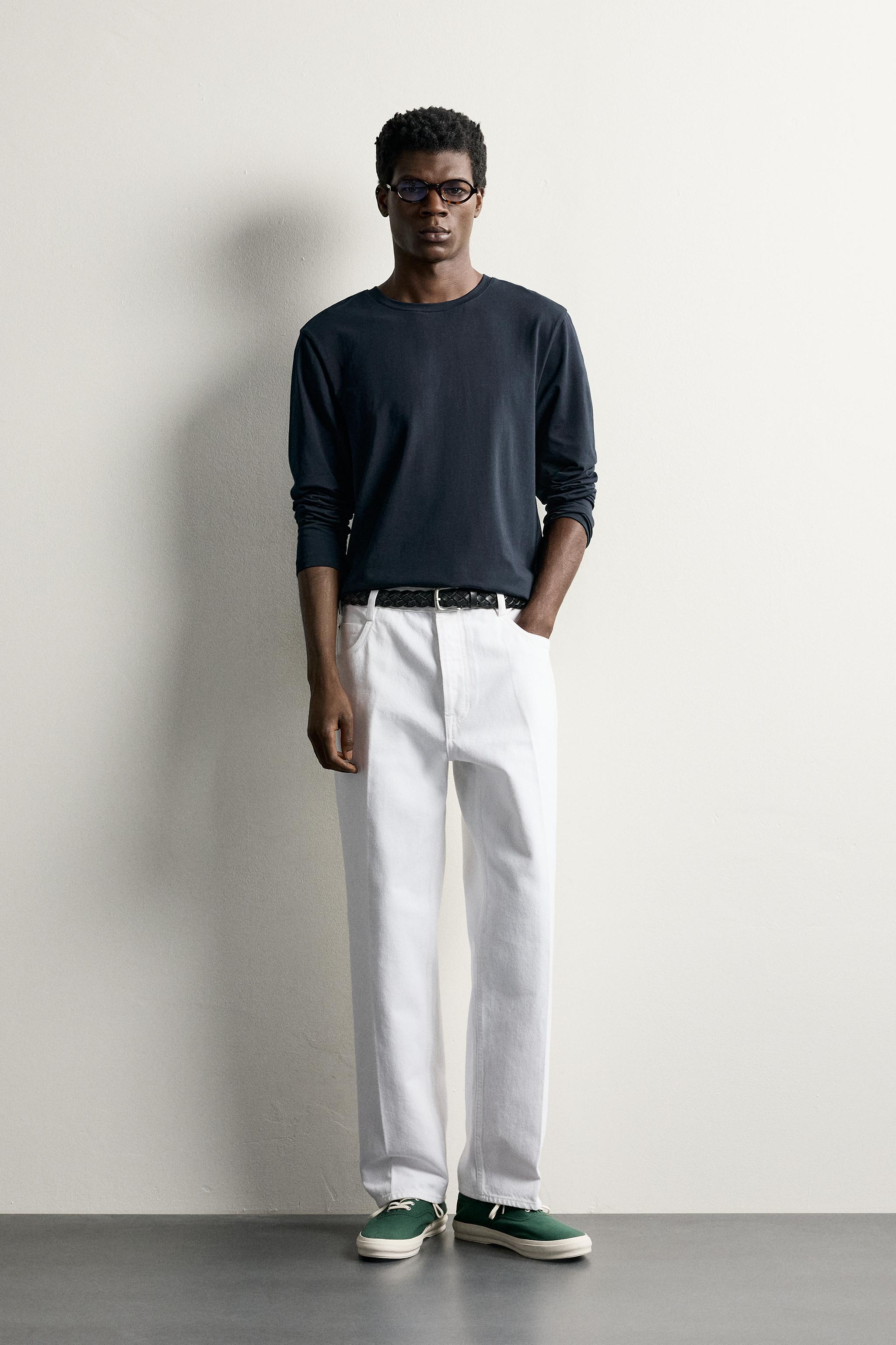 Zara BASIC SLIM FIT UZUN KOLLU T-SHIRT