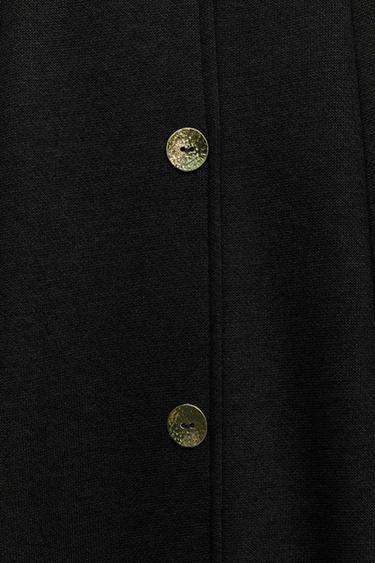 MITTELLANGER SOFT-ROCK MIT KNÖPFEN - Schwarz von Zara