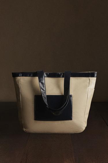 SAC FOURRE-TOUT EFFET VERNI HYDROFUGE - Blanc de Zara - Image 6