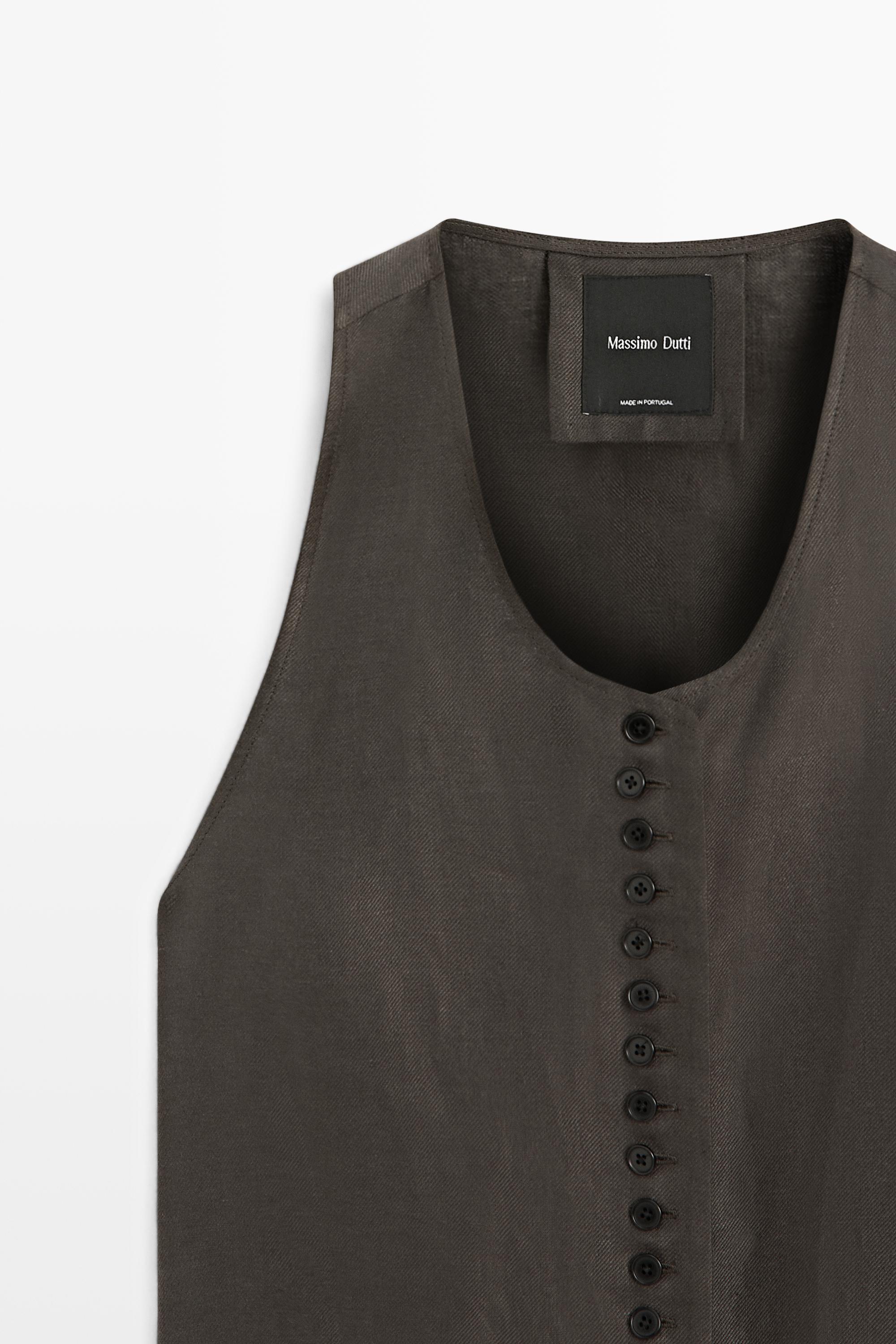 Gilet 100 % lin