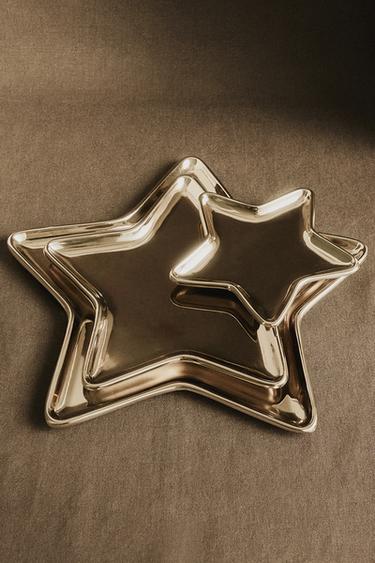 CHRISTMAS STAR TRAY - Golden by Zara - Image 4