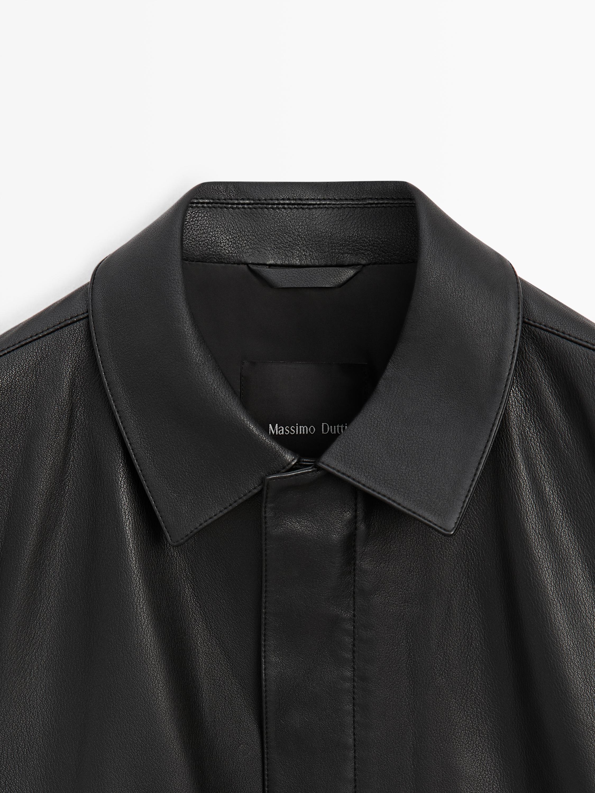 Nappa leather jacket with pockets