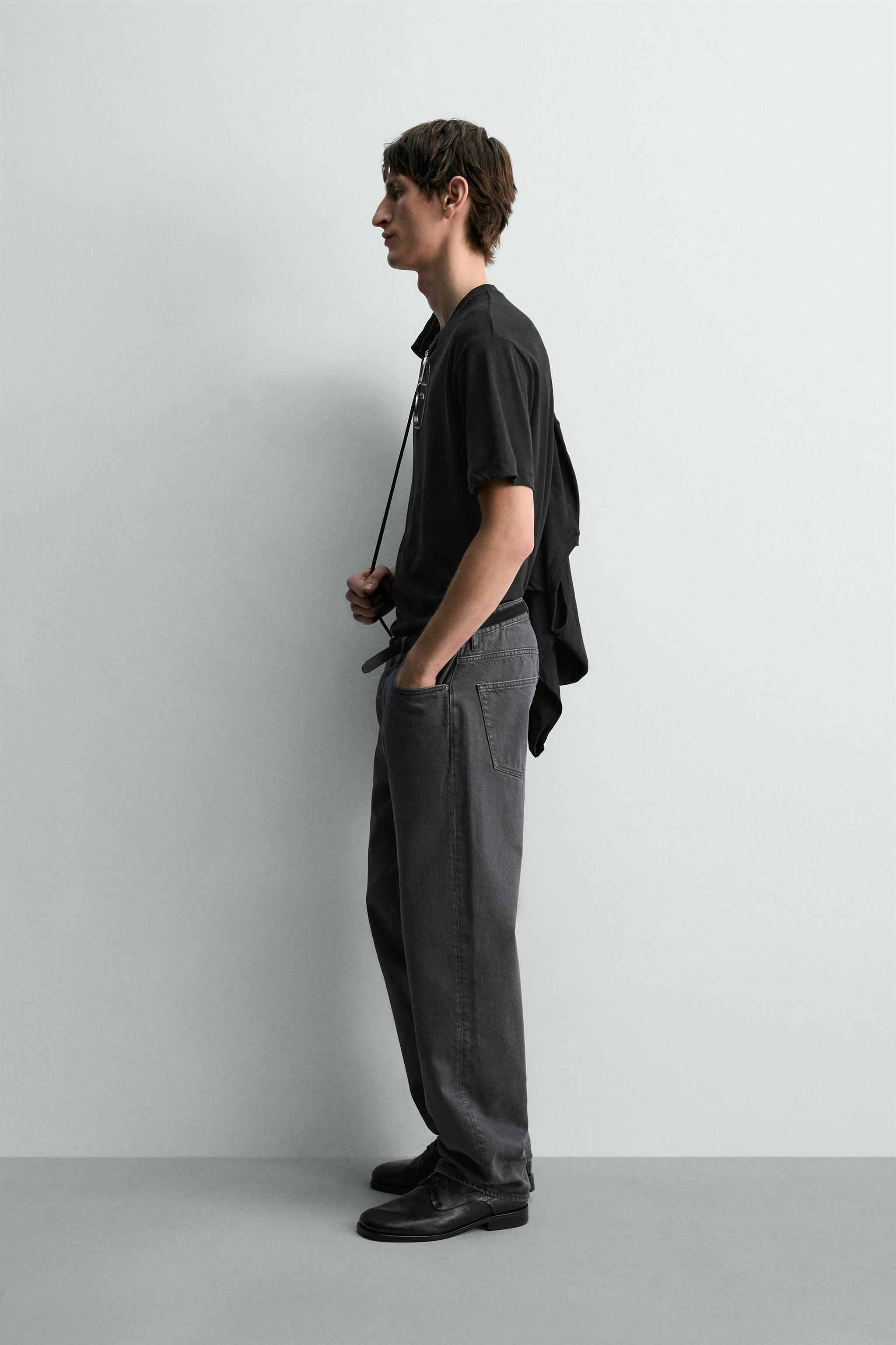 RELAXED FIT COTTON - LINEN T-SHIRT