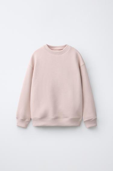 Zara PLAIN SWEATSHIRT - Pink