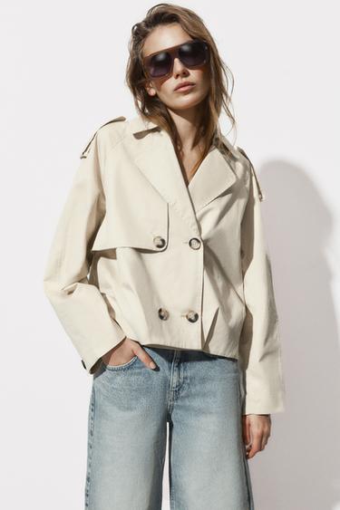 BUTTONED DOUBLE-BREASTED JACKET - Bone by Zara - Image 0