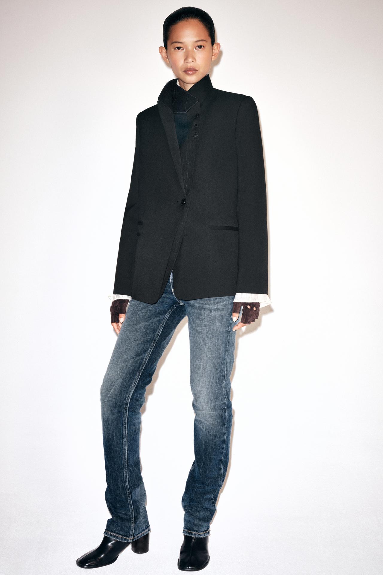 ZW COLLECTION DOUBLE LAPEL BLAZER