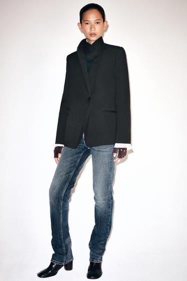 BLAZER PAPAR-HEGAL BIKOITZDUNA, ZW COLLECTION - Beltza, Zara-rena