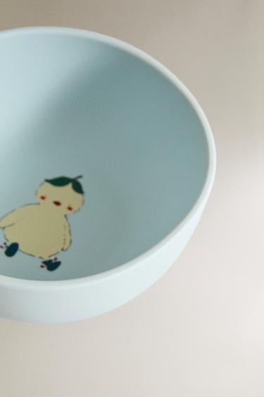 BOL ENFANT SILICONE POUSSIN - Bleu de Zara - Image 2