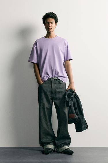 BASIC HEAVYWEIGHT T-SHIRT /03 - Dusty purple by Zara - Image 0