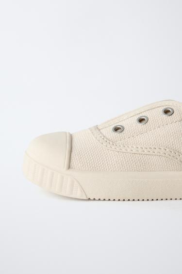 FABRIC SNEAKERS - Ecru White by Zara - Image 3