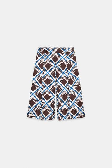BERMUDA LONG À CARREAUX - Multicolore de Zara - Image 6