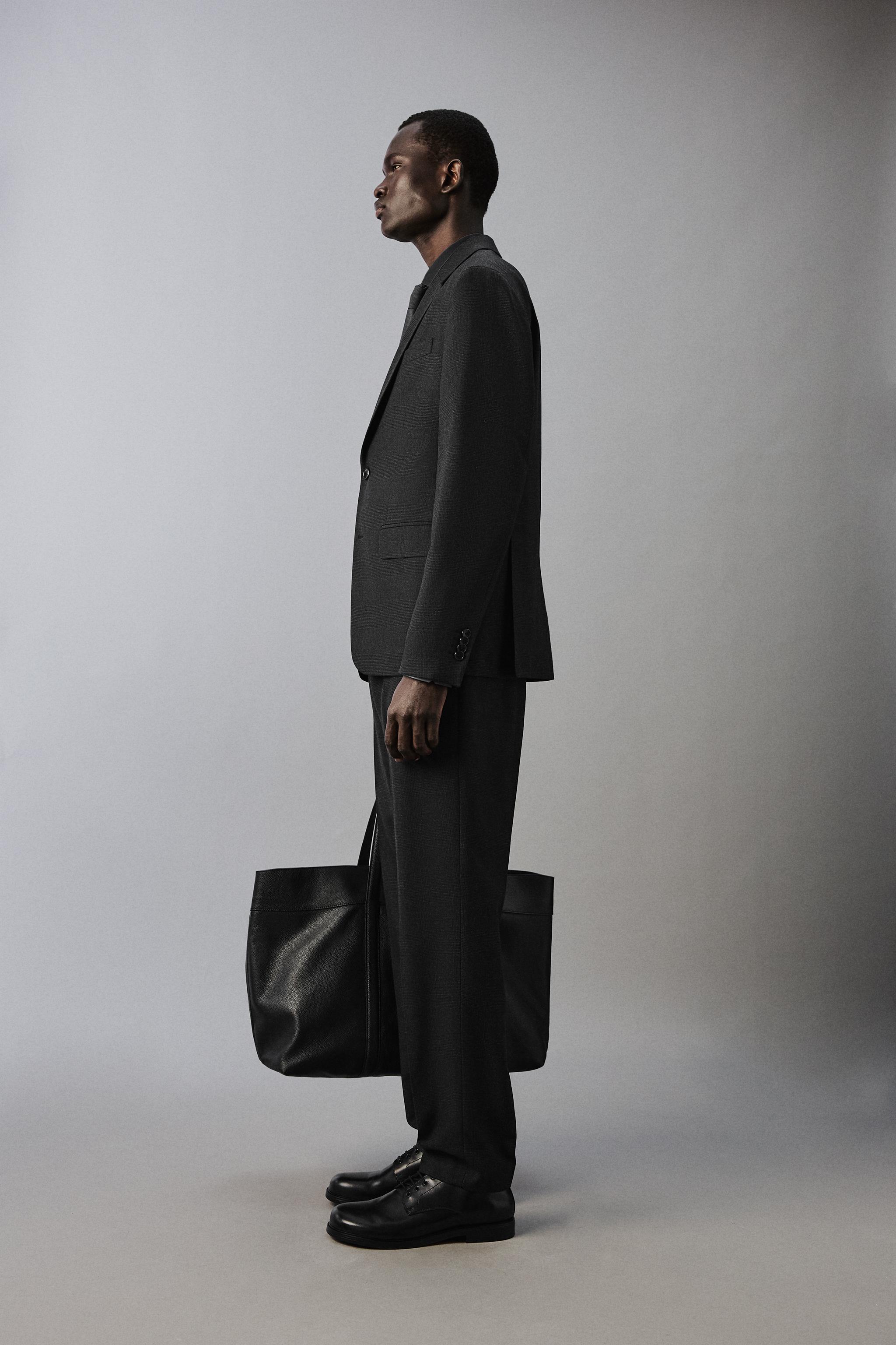 チェック柄テクスチャー入りスーツ | ZARA Japan / 日本