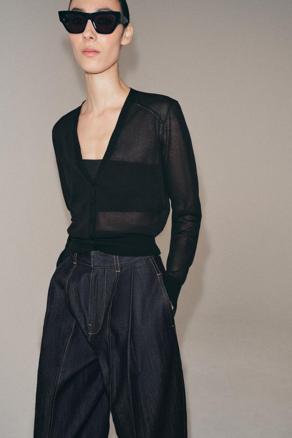 SEMI-SHEER CARDIGAN - image 2