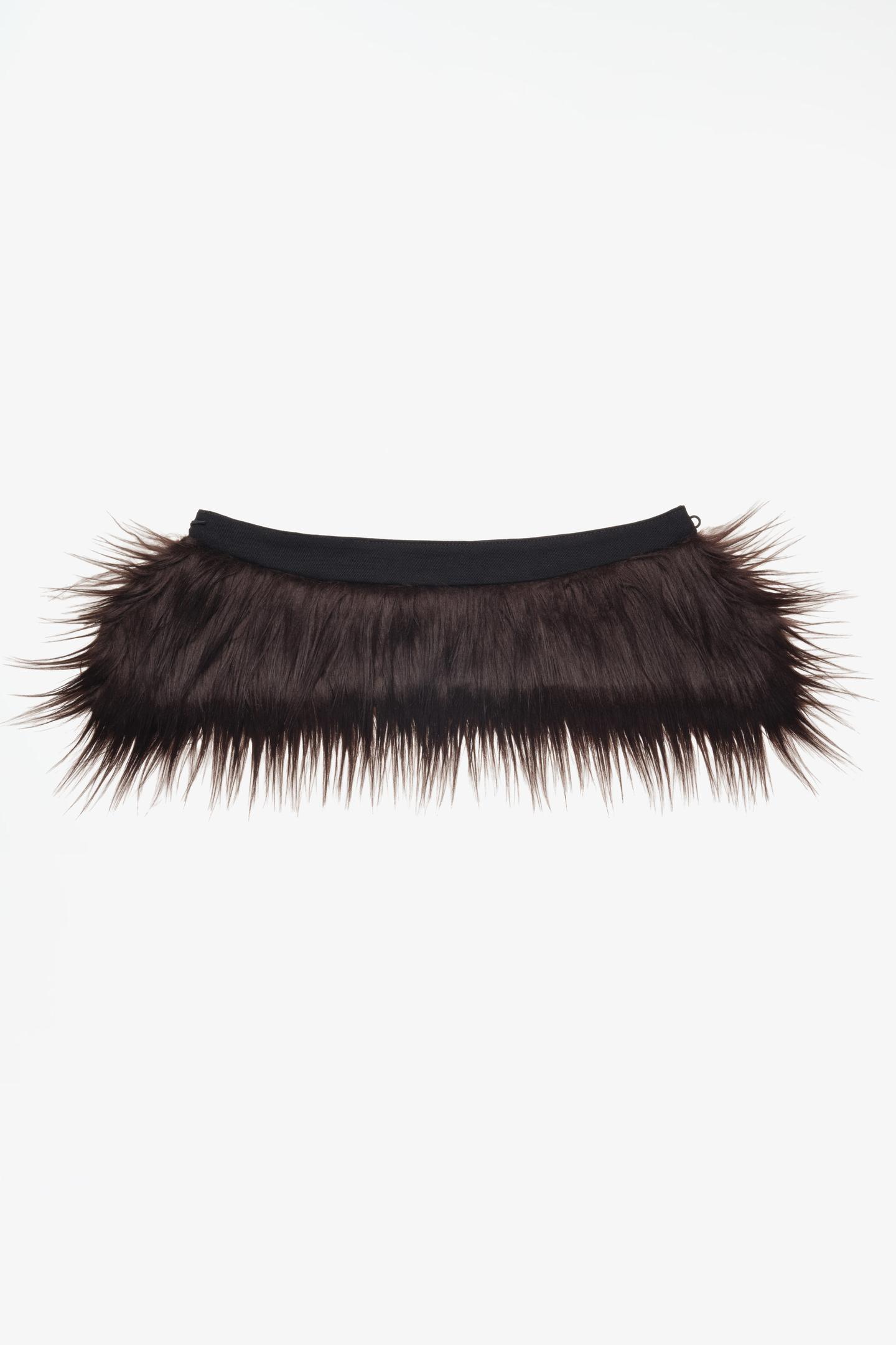 Женские аксессуары Zara Limited Edition Faux Fur Collar, цвет: Шоколадный — фото 2