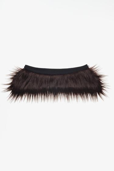 LIMITED EDITION FAUX FUR COLLAR — Chocolate 2