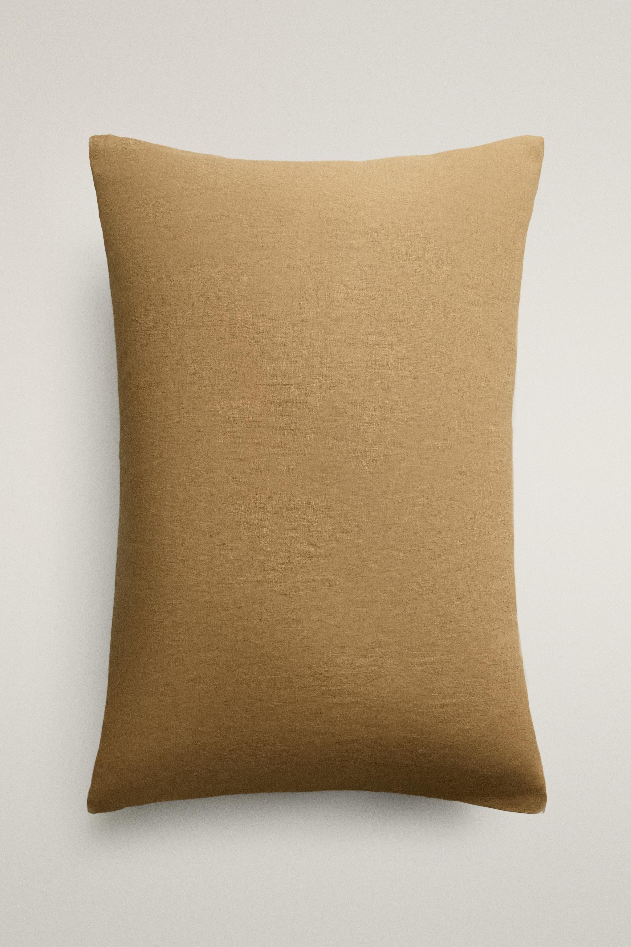 TAIE D'OREILLER LIN DÉLAVÉ (140 G/M²)